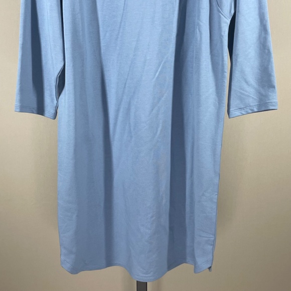 NEW J Jill Dress Womens XS petite blue terry cloth casual classic - Picture 3 of 10